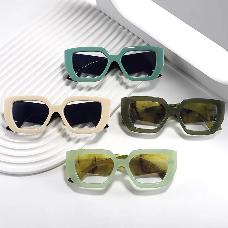 Sunway Eyewear New Retro Big Frame Glasses Fashion Women Optical Frame Hot Seller Men Ladies Eyeglasses