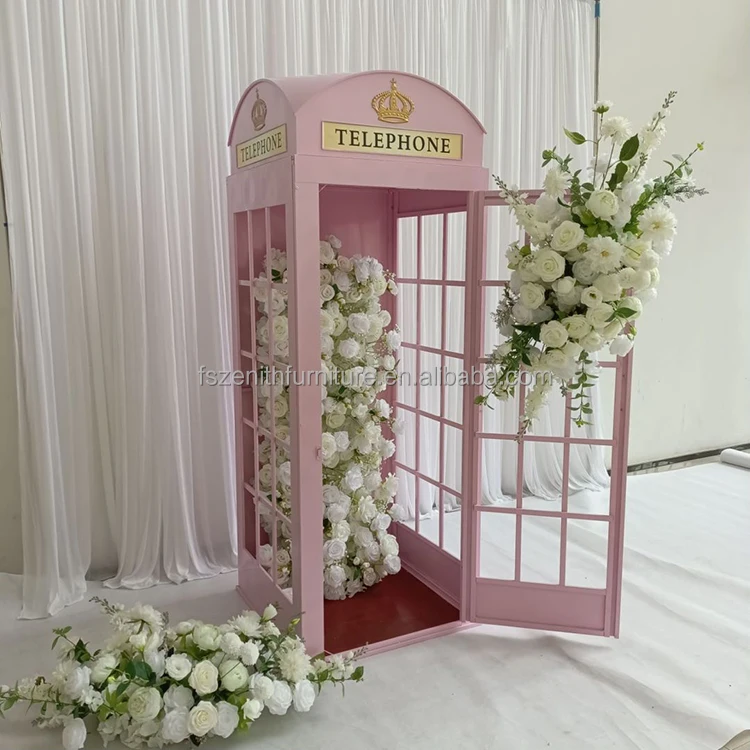 Wholesale British Pink Telephone Box Phone Box Pillar Bath Phone Kiosk Telephone Booth