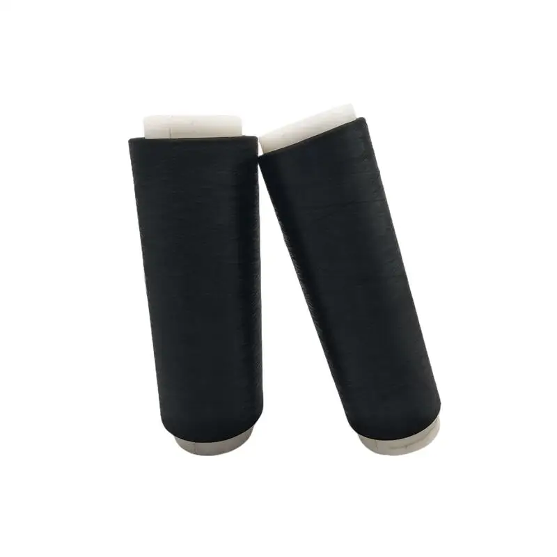 Полиэфирная пряжа среднего размера черная nim 100d/36f/1 для машины нижнего белья