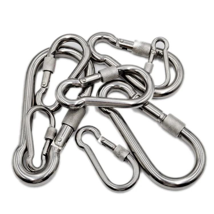 high quality 6*60mm Ailot High Polished Surface SS304 Screw DIN5299 FORM D Snap Hook