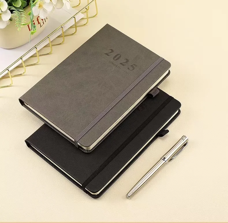 2025 Diary Planner 365 Days Daily Planner Journal A5 Large Project Agenda Organizer Work Notebook for Office Business Notes