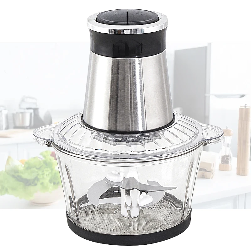 2L 3L Home Kitchen Food Grinders Cheap Stainless Steel Small Best Meat Chopper Automatic Electric Meat Grinder For Sale