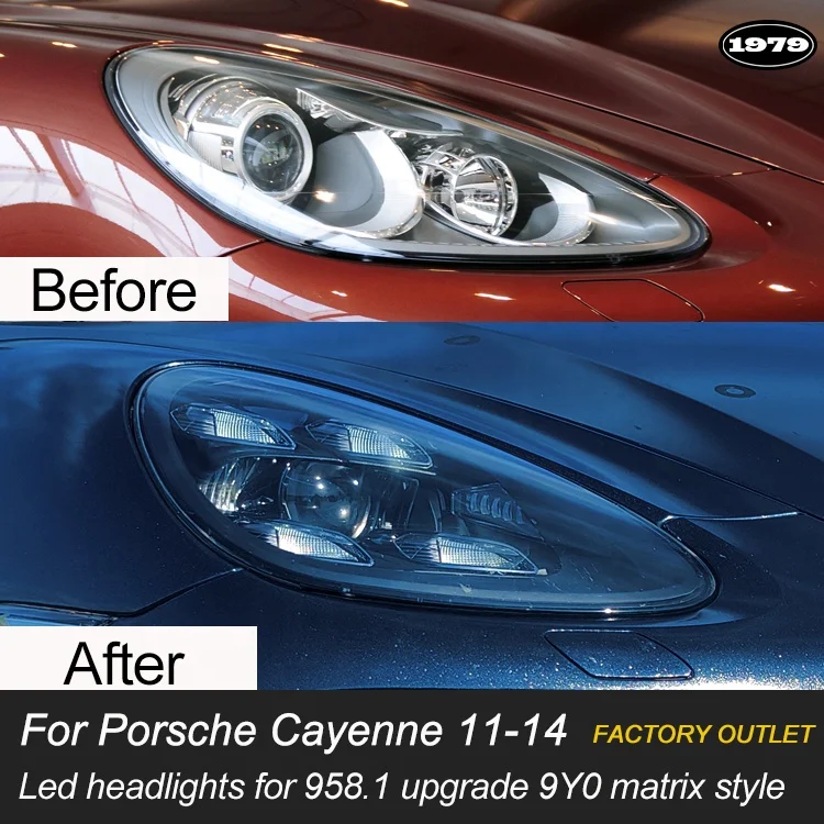 [1979]Factory Direct 2011-2014 Headlights upgrade 2021 for Porsche cayenne 958.1 led Headlight
