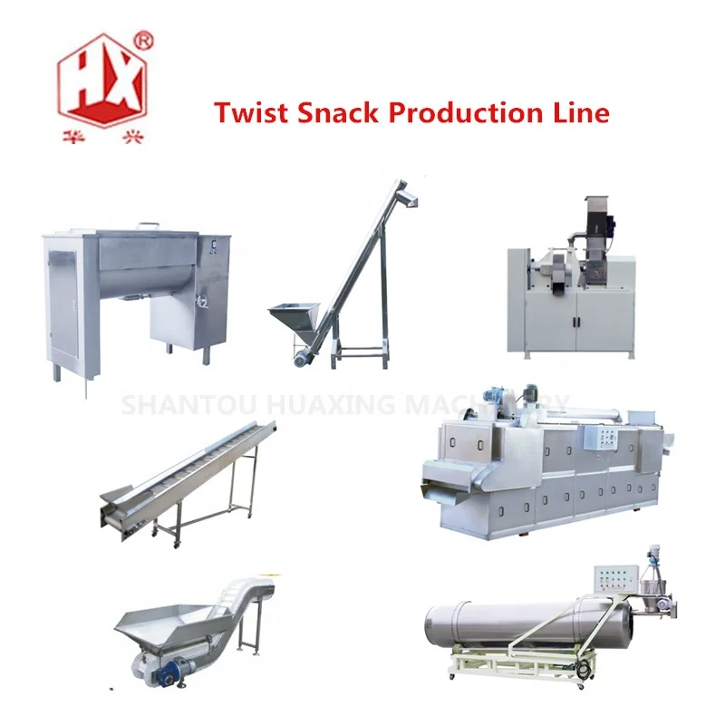 HX Twist Kukure/Cheetos/Niknak/Corn Curls/Crunchy snack food Production Line for sale