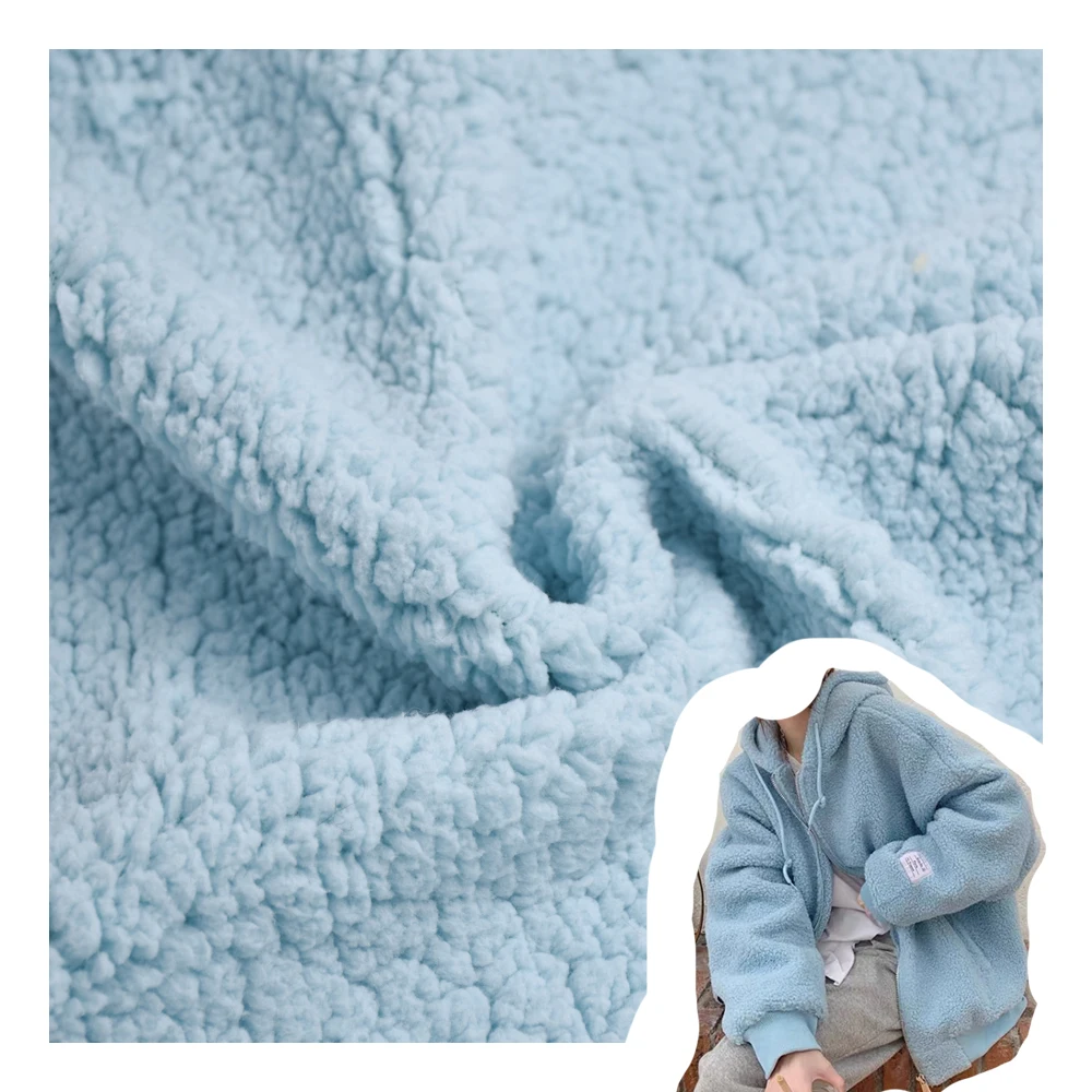 Wholesale 100% polyester soft Plush fabric faux fur Fabric Home textile faux fur pattern sherpa fleece fabric for garment /doll