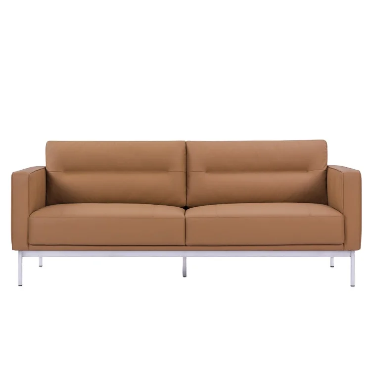 Knock Down Packing Office Faux Leather Couch Sets Living Room Furniture