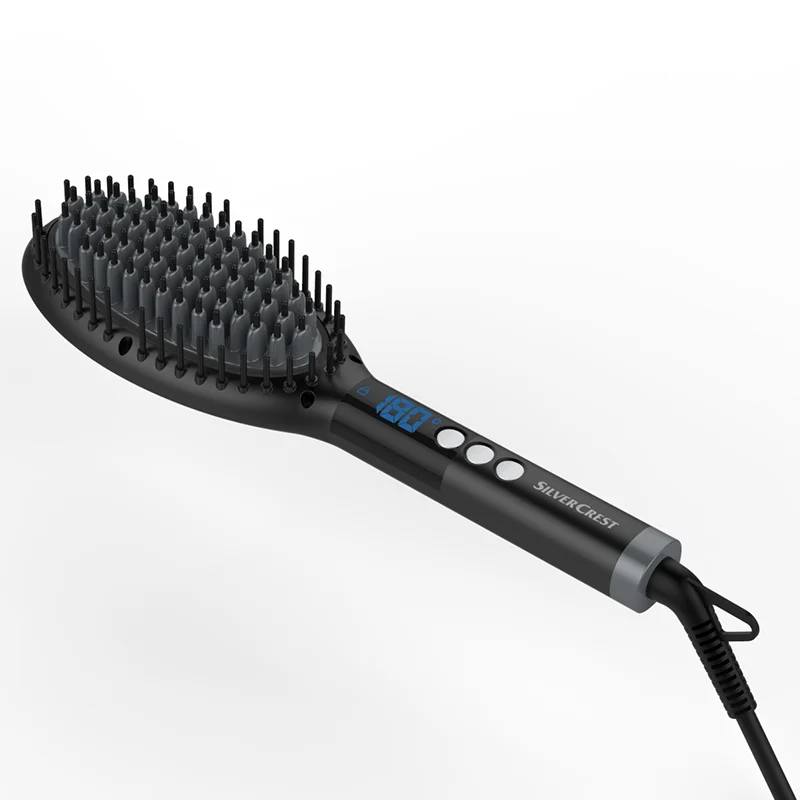 
Professional Hair Straightener and Curler 2 in 1 Flat Iron Hair Straightening Brush 