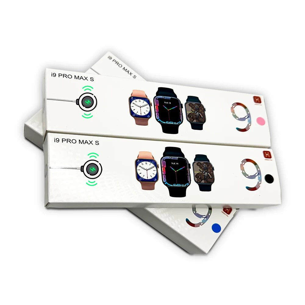 2023 new i9 pro max s smart watch series 8 9 Wireless charging Heart rate step Game Calculator smart watch PK T900 I8 I7 PRO
