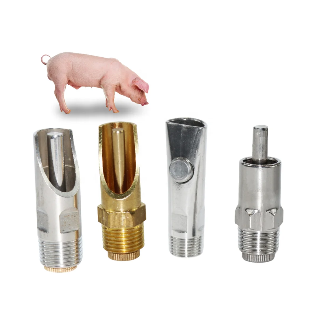 DKV Pig Nipple Drinker Drinking Equipment Stainless Steel Automatic Pig Water Nipple Drinker For Pig Piggy