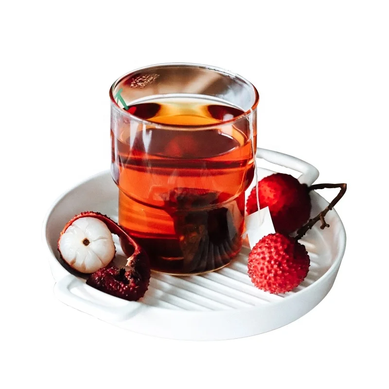 Customize High Quality Chinese Tea Flavored Tea Lychee Black Cup Loose Leaf Tea