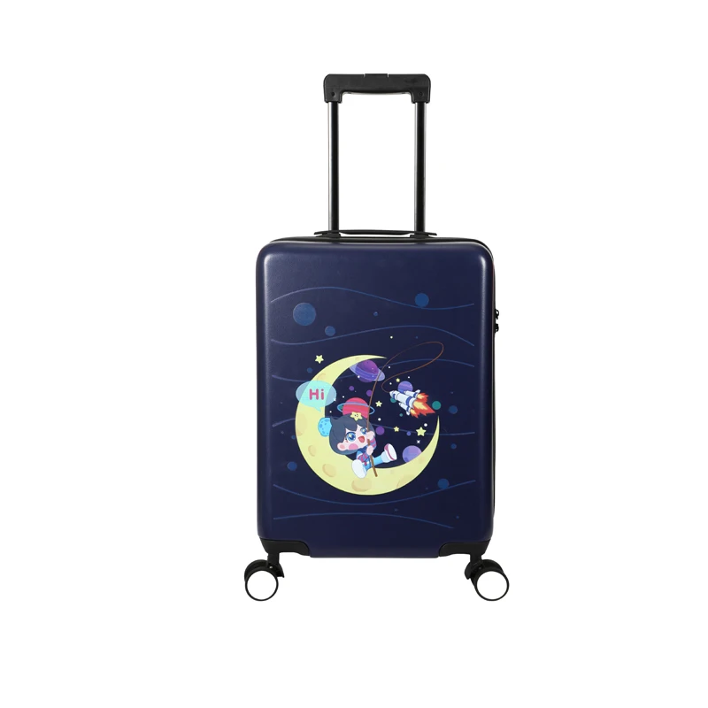 OEM factory customized best seller ABS+PC print Travel Trolley Bags Luggage