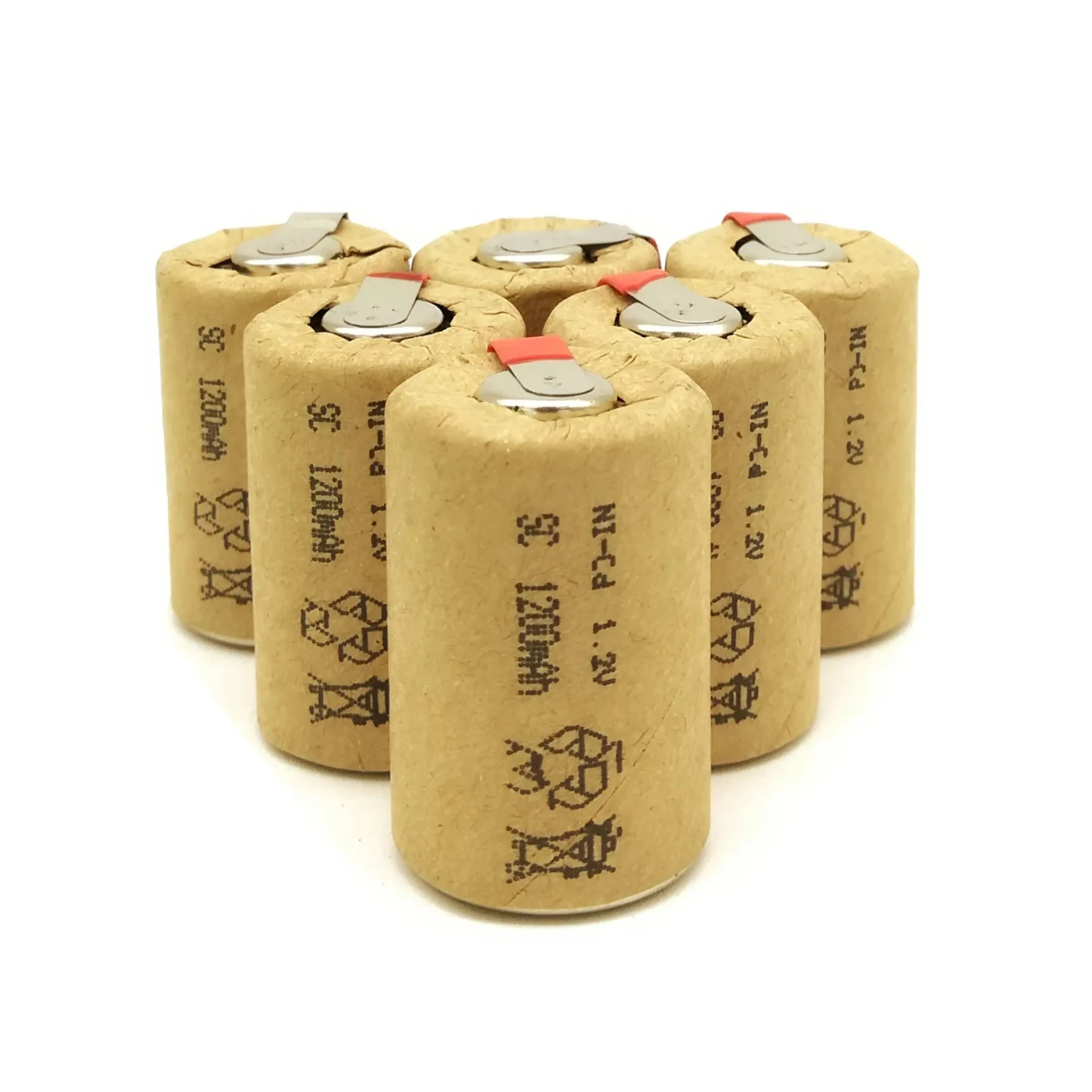 Ni-cd ni cd sc1200mah 1300 мАч 1500 1800 1 2 В nicd sc 1200 аккумуляторная батарея с вкладками