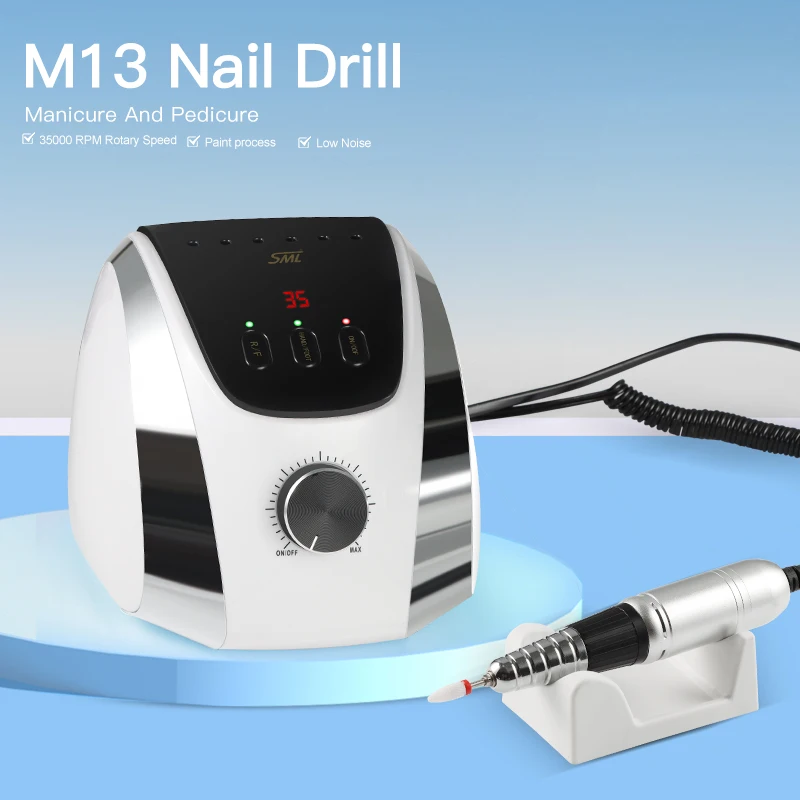 SML 2022 New Arrival Nail Drill Machine 35000rpm Manicure Pedicure Nail Art Polisher Hot Sale on Amazon