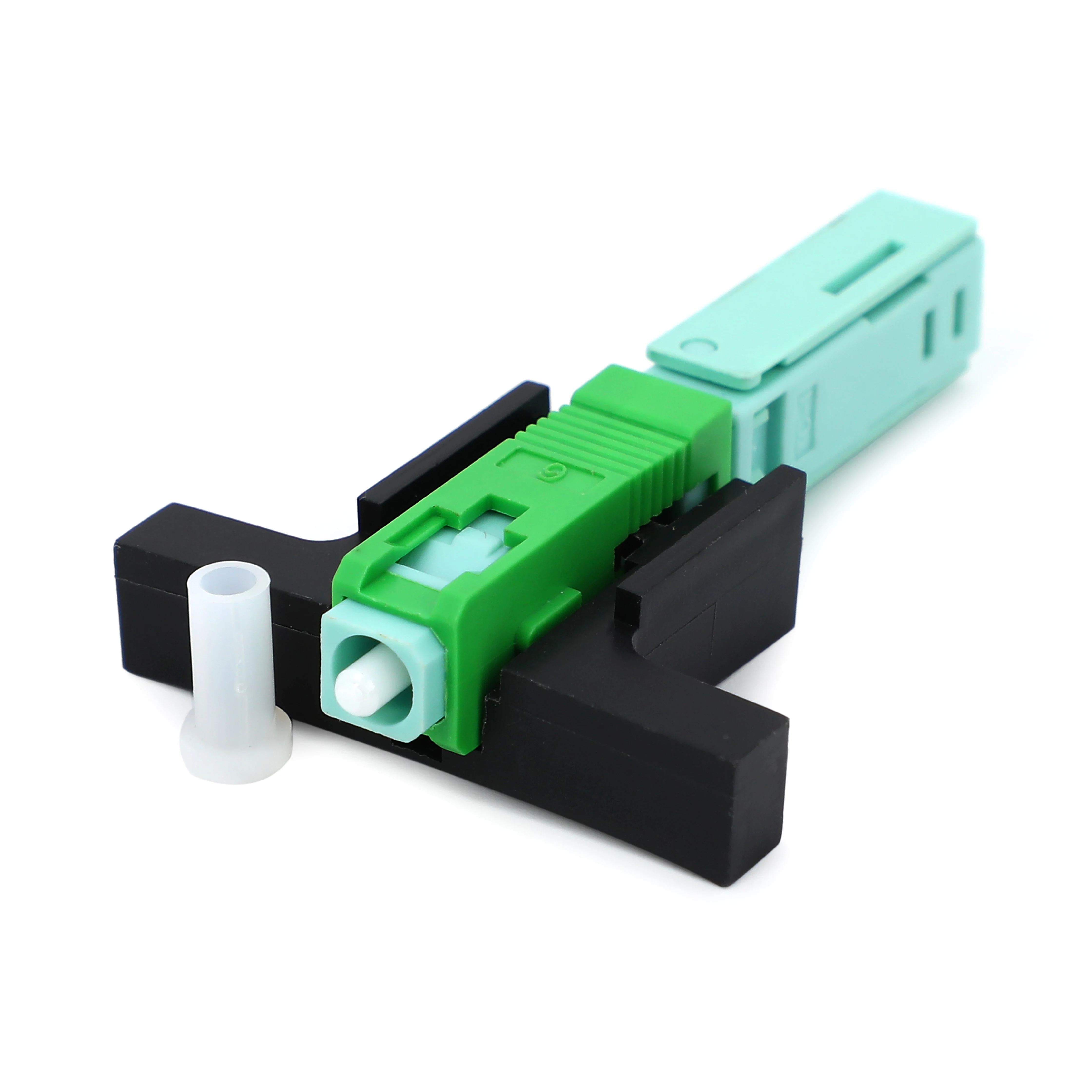 FTTH Connector SC APC UPC single mode green blue field assembly optical fast connector fiber optic quick connector for ftth drop