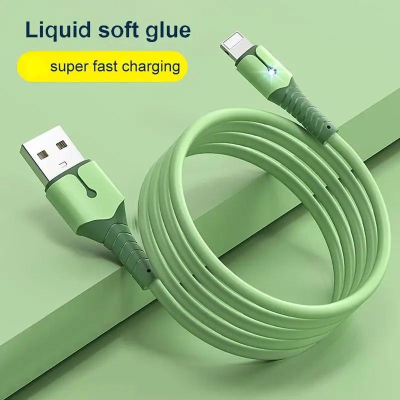 Liquid Silicone Super Fast Charge Cable Micro USB Type C Cable for Samsung Huawei Xiaomi Data Cable