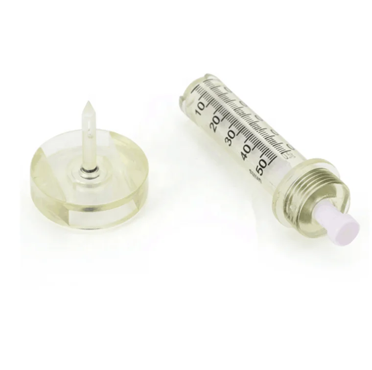 Hyaluronic injection pen disposable syringe ampoule head and adapter