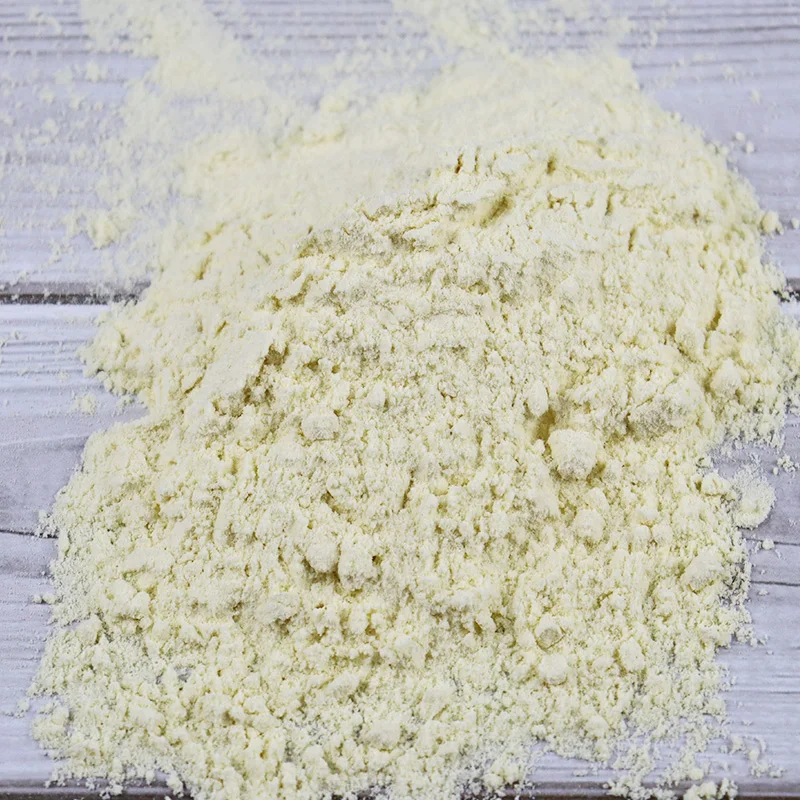 Lots of freshly ground yellow rice flour