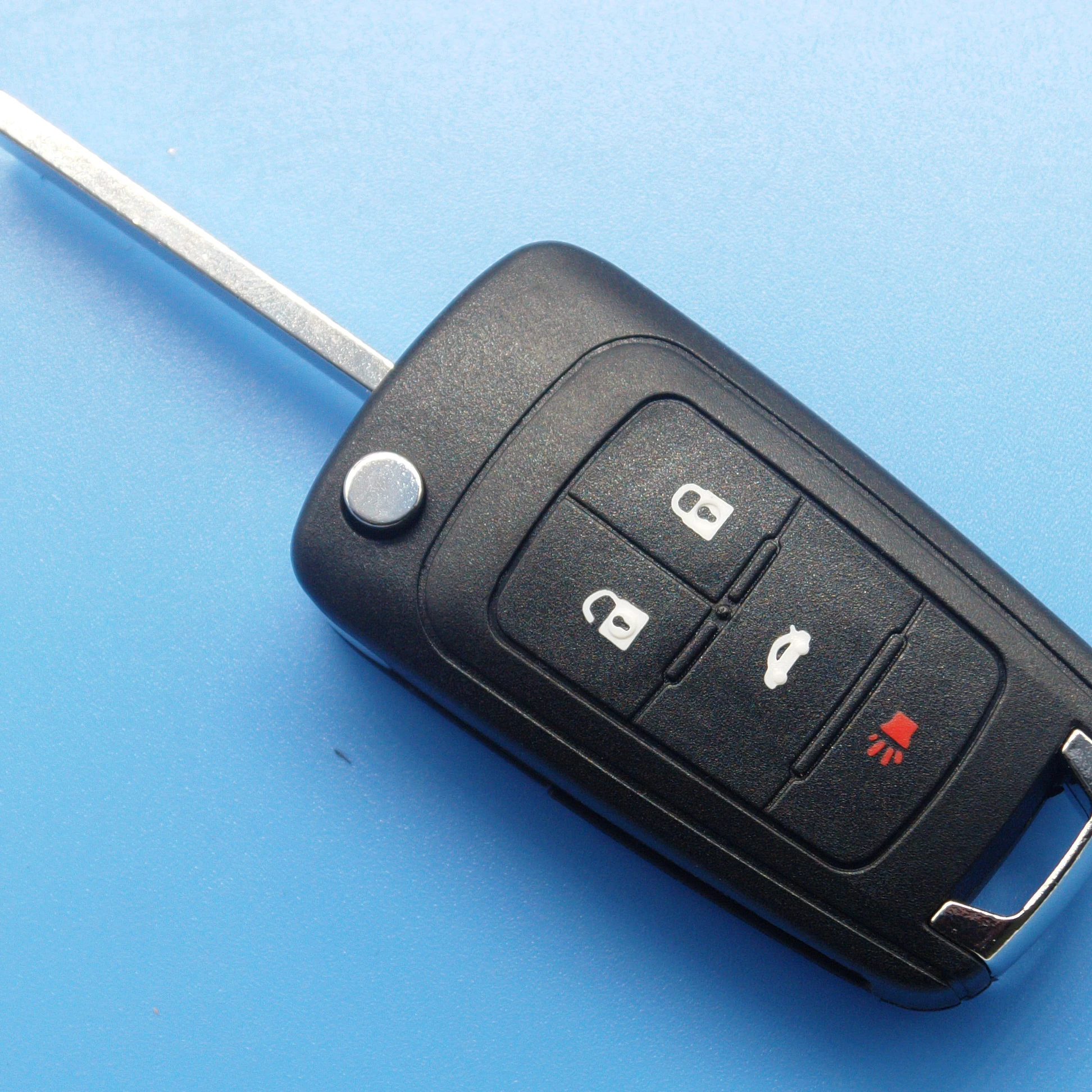 4 buttons uncut blade blank car flip remote key case cover for Vauxhall Opel Corsa