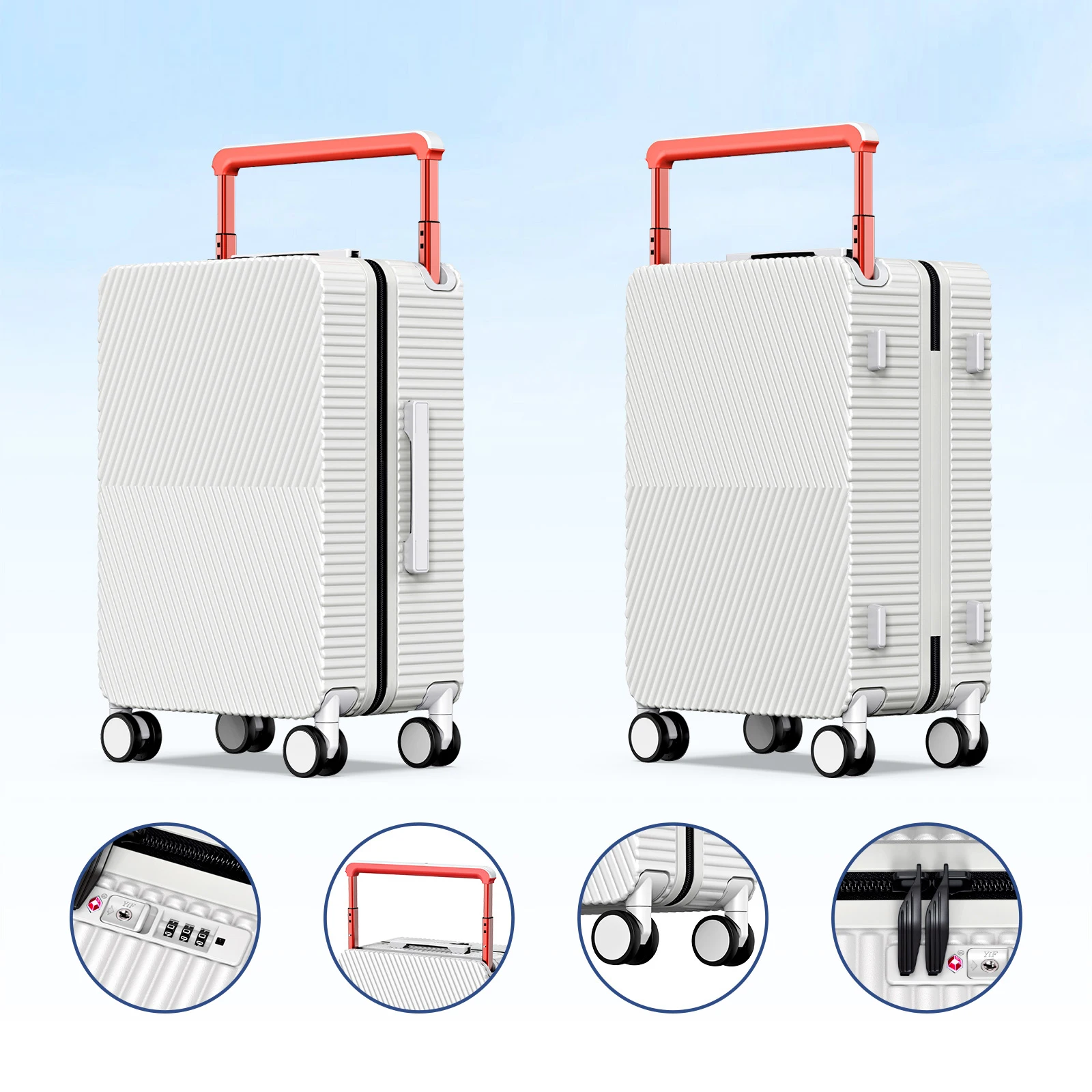 Высококачественный багаж, устойчивый к царапинам, китайский чемодан, сумка, бесшумное колесо