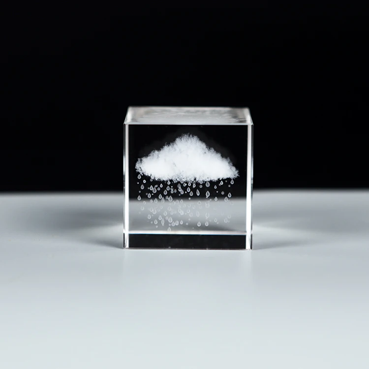 Hot Sale K9 Crystal Square 3d Crystal Cubes Custom Engraved Laser Engraved 3d Crystal Cube For Souvenirs