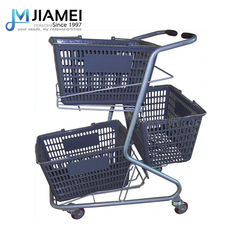 JIAMEI 3 яруса корзина для покупок на