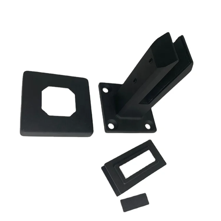 Outdoor staircase fence fittings stainless steel duplex 2205 glass spigot black non-conductive