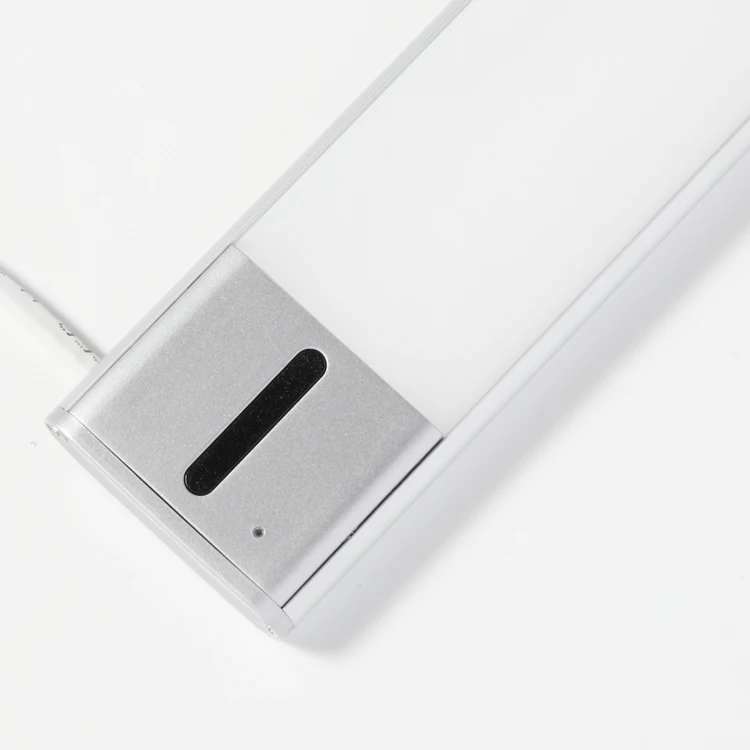 The sensor hand sweep control switch adjusts the brightness of the lamp mounted under the cabinet