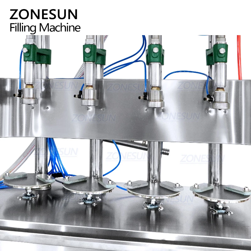 ZONESUN ZS-CF4 Semi-automatic 4 Heads Carbonated Drinks Sparkling Wine Beer Soda Water Liquid Isobar Filling Machine With Mixer