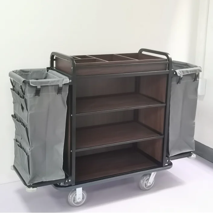 Custom-made premium quality hotel housekeeping trolley