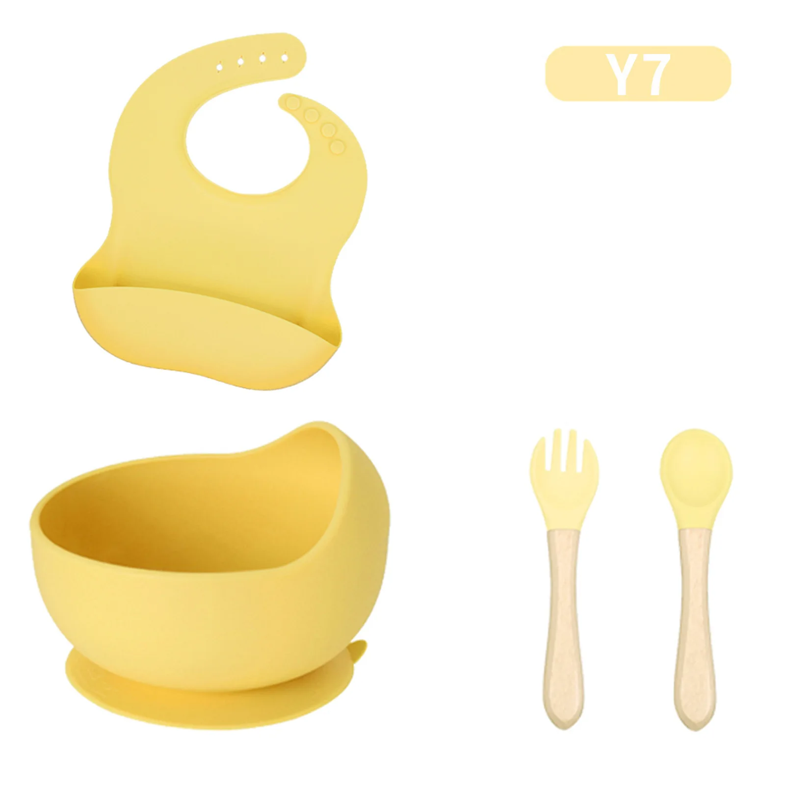 Bachoo Silicone Baby Feeding Set Baby Plate Bowl Set with Spoon A variety of Styles Free Combination Welcome OEM ODM