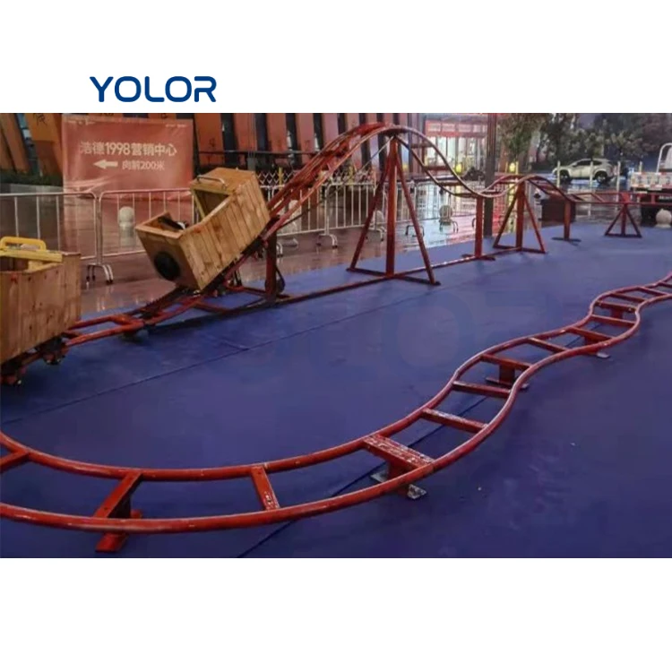 manpower driving playground amusement park equipment mini small family roller coasters with bicycle for kids sale