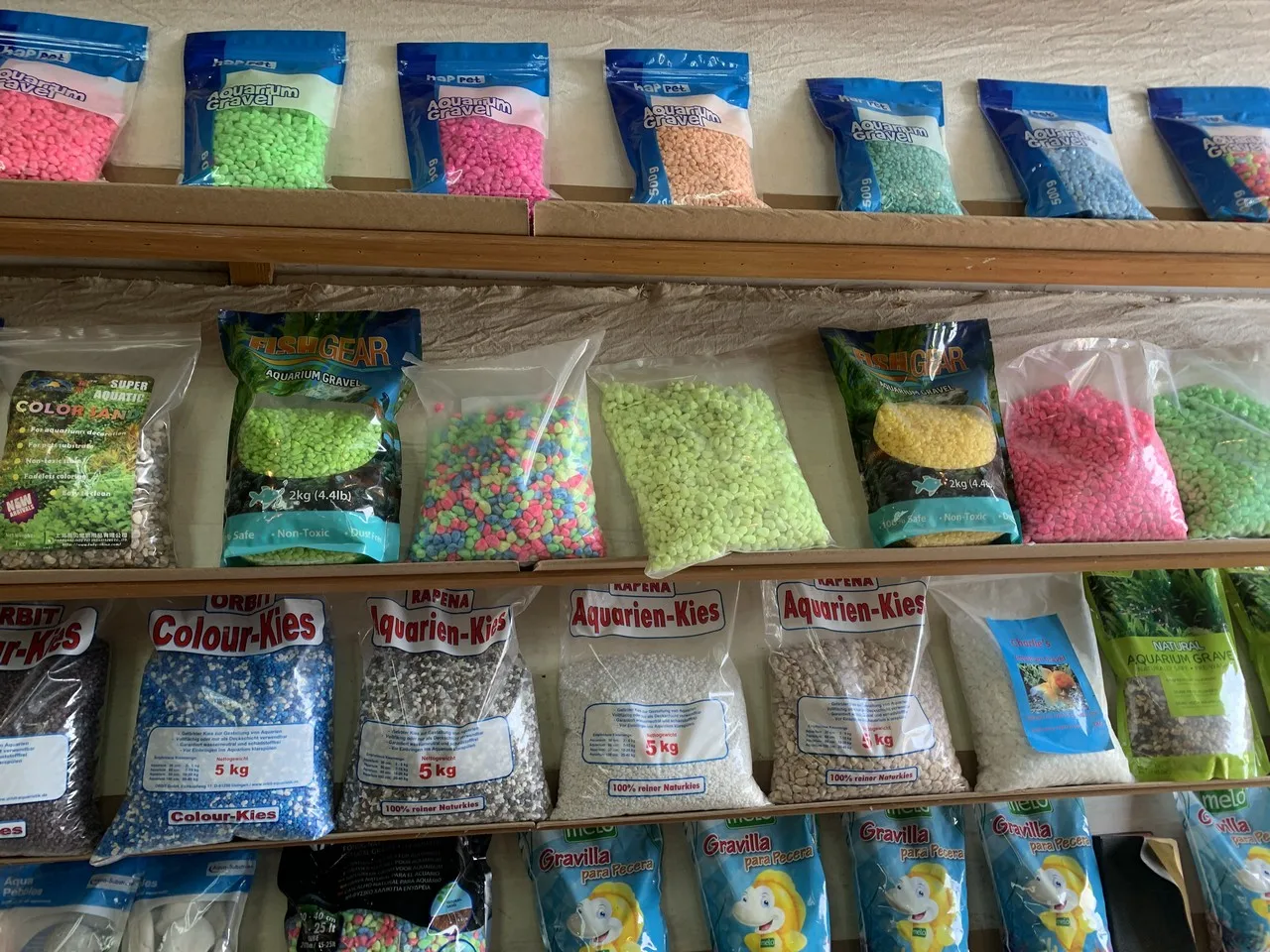 Aquarium Fish Tank Decorative Coloured Aggregates Gravel Sand Pebbles Stones