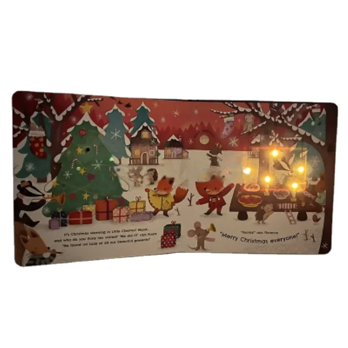 Factory Wholesales Baby Music Board Book Pushing Button Sound Book Custom Audiobook For Children