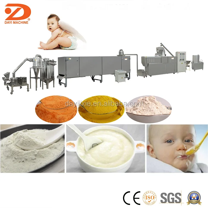 fully automatic small nutrition powder processing machine baby food  processor extruder machine milk powder making machine