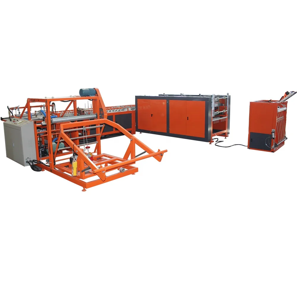 Full automatic Bag production line for making plastic /kraft paper sacks/woven bag cutting machine