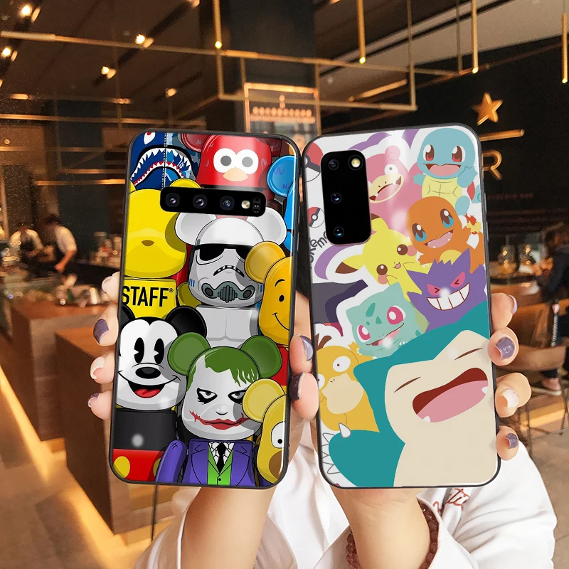 
sumsung Note 20 case for samsung S A Note series street fashion designer figure glass protective case 