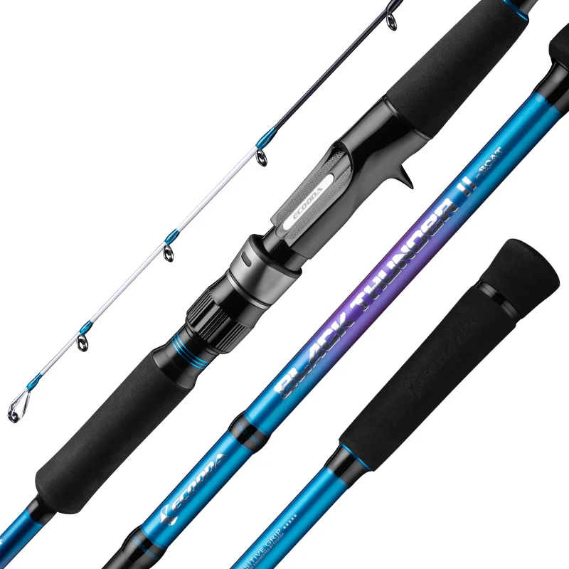 Ecooda Black Thunder II Series EBTB II Portable Boat Rod Carp Fishing Rod Bass Lure Rod
