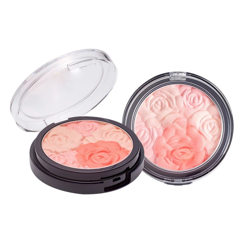 SHICELLE Wholesale Vegan Flower Petals Private Label Blusher Palette Waterproof Matte 3D Cheeky Rose Powder Blush