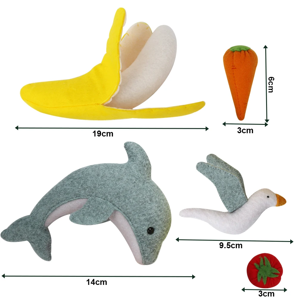 Hot Selling Felt educational Toys animals felt Play Set for toys kids children diy handmade montessori children toys sets