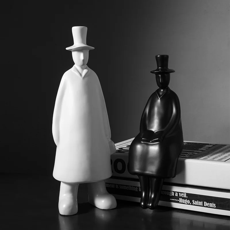 Metal Hat Man Gilded Handicraft Ornaments