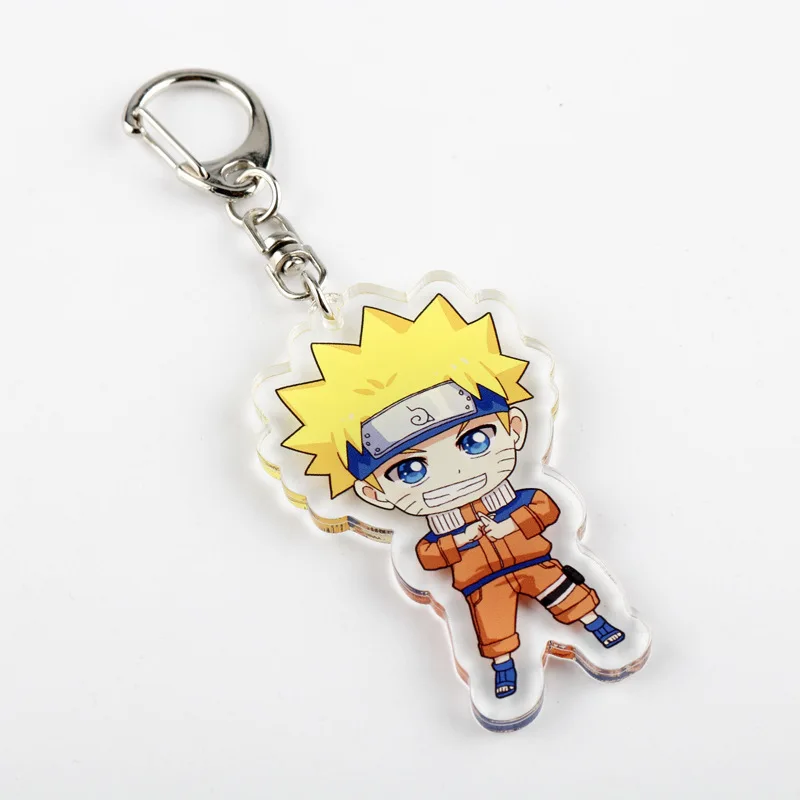 Promotional custom clear acrylic cute cartoon anime keychain