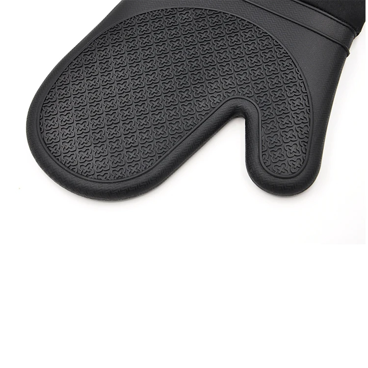 Customizable Extra Long Silicone Oven Mitts | High-Quality Non-Stick Kitchen Gloves for Culinary Pros