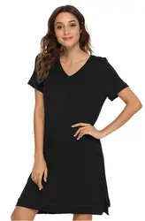 Hot new in 2020 leisure good breathability elegant slim fit bamboo dresses women lady elegant