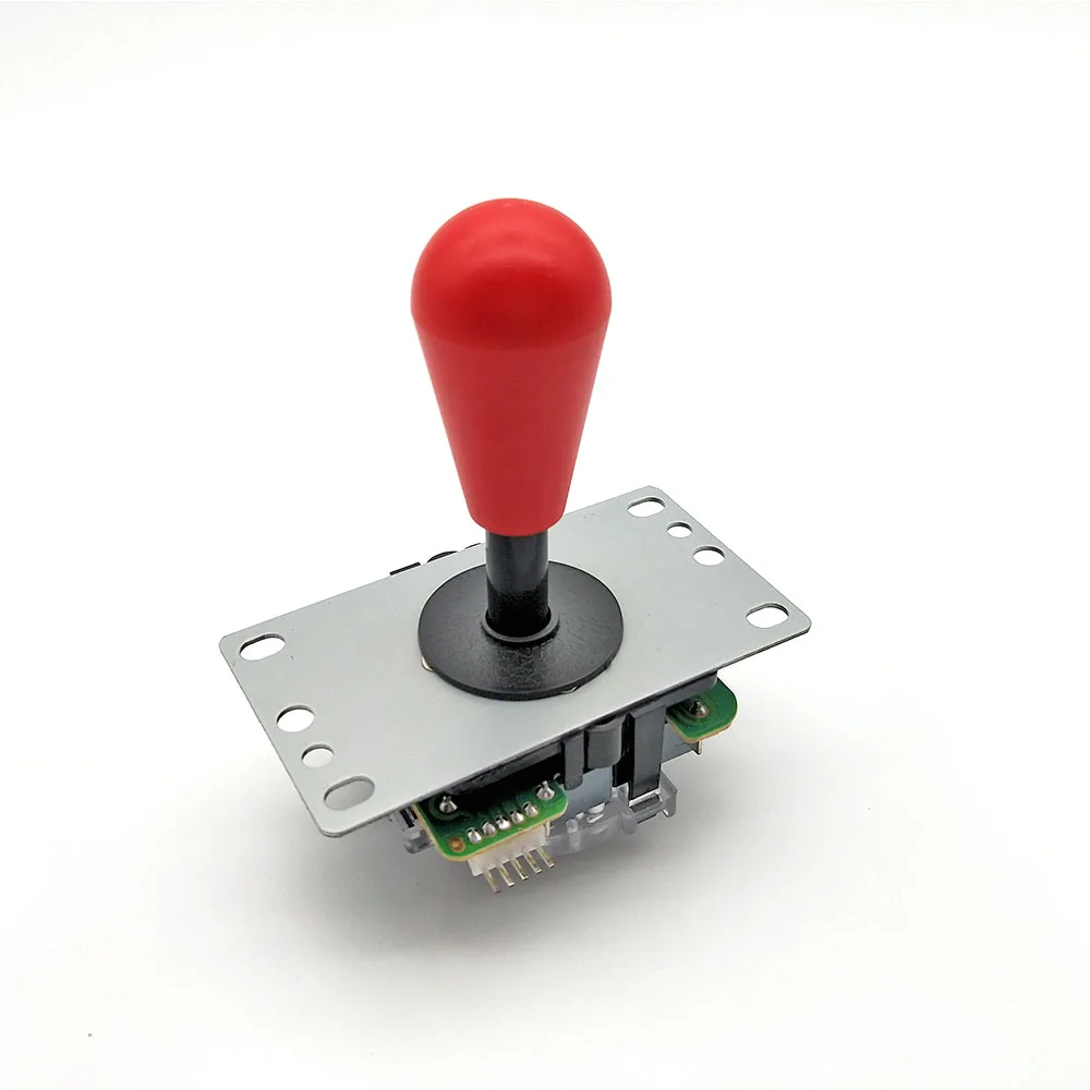 
2 PCS Sanwa High Quality 5Pin 8way Joystick with Multi Color HAPP Ellipse Ball Red Stick Cover for Arcade Game Machine 