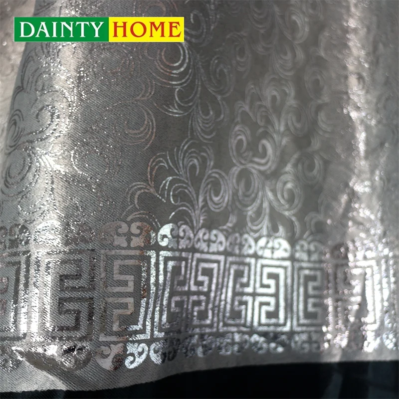 African style custom cheap blackout hot stamping curtain embroidery design luxury curtains for the living room window