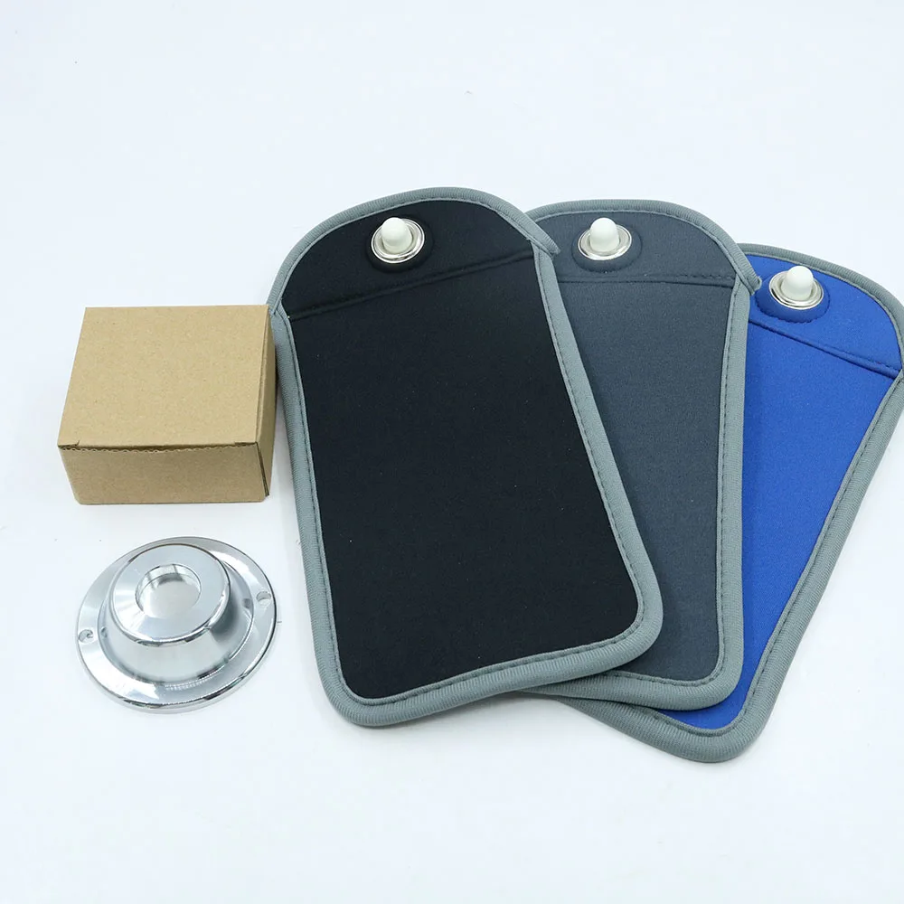 Custom Logo Neoprene Student phone  sleeve with lock concert signal blocking phone case neoprene mobile  phone case with lock