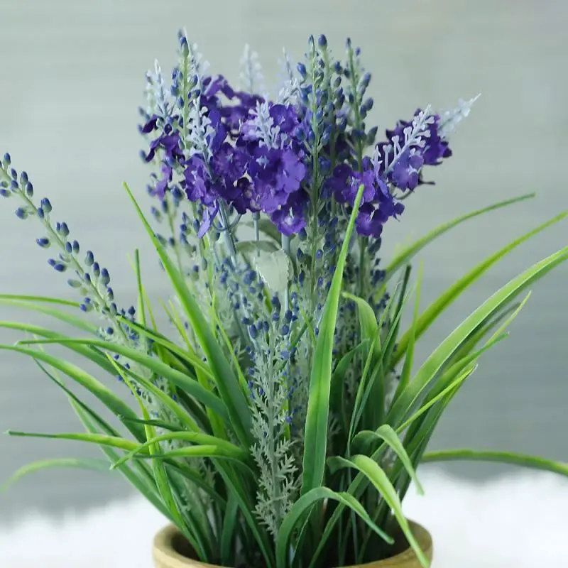 Wholesale Artificial Plants Lavender Flower Garden Wedding Decorative Simulation Artificial Lavender