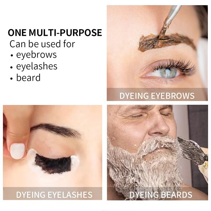 Hot selling private label waterproof DIY eyebrow henna brow tint hybrid eyebrow stain