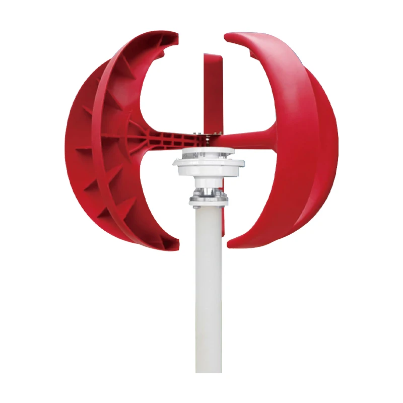 Red lantern type vertical wind turbine generator 100w small wind turbine for house