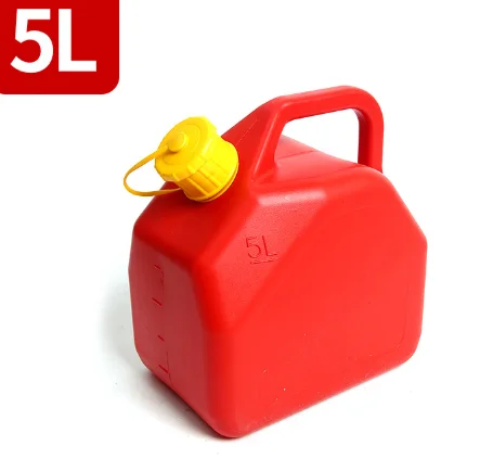 HDPE 5L Plastic Gasoline Jerry Can Portable Fuel Tank Red Gasoline Container Plastic Supplier Oil Storage Plastic Gallon Barrel